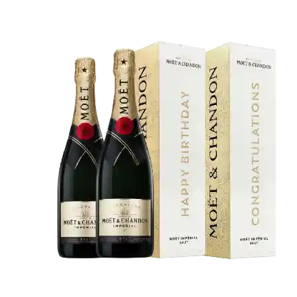 Moet & Chandon Imperial Brut Champagne (HBD & Congrats) 2支套裝